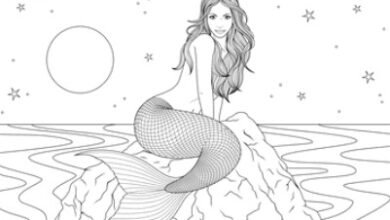 Beautiful:0eluj7kju6m= Mermaid Coloring Pages